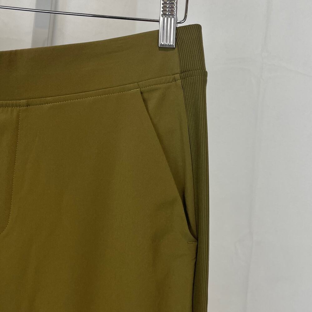 ATHLETA Brooklyn Mid Rise Ankle Pants Stretch 198671 Olive Green Size 10 - Picture 5 of 10